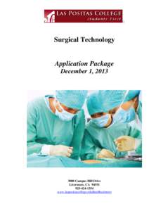   Surgical Technology Application Package December 1, 2013