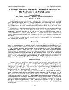 Geography of the United States / Oregon Coast / Ammophila arenaria / Ammophila / Dune / Guadalupe-Nipomo Dunes / Oregon Dunes National Recreation Area / C. H. Gimingham / Point Reyes National Seashore / Pooideae / Physical geography / West Coast of the United States