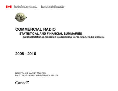Commercial Radio, Statistical and Financial Summaries[removed]