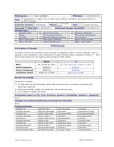 Chemistry / Reliability / Wafer / Small-outline integrated circuit / Copper / Wire bonding / National Semiconductor / Semiconductor device fabrication / Technology / Electronic engineering