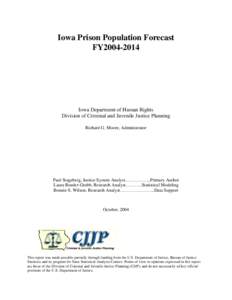 Microsoft Word - Prison Forecast FY2004-2014 final.doc