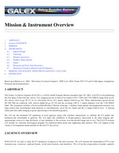 Mission & Instrument Overview[removed].