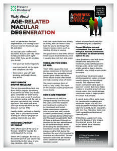 Facts About  AGE-RELATED MACULAR DEGENERATION AMD, or age-related macular
