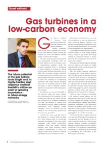 Guest editorial  Gas turbines in a low-carbon economy  G