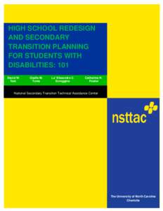 Pedagogy / National Association of Secondary School Principals / Disability / National High School Center / Special education / Secondary education / Cooperative education / Breakthrough Schools / School counselor / Education / Youth / Education in the United States