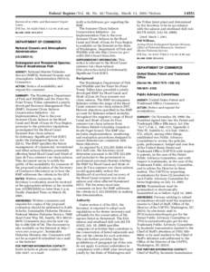 Federal Register / Vol. 66, No[removed]Tuesday, March 13, [removed]Notices Bestowed in 1994, and Bancomext Export Loans. [FR Doc. 01–6229 Filed 3–12–01; 8:45 am] BILLING CODE 3510–DS–P