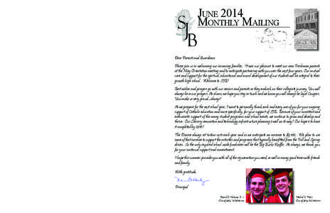 June 2014 Monthly Mailing AUGUST / SEPTEMBER 2014 AUG. 21