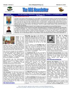 Volume: 3 Issue: 6 www.villagesgenealogy.org February 13, 2011 _________________________________________________________________________________________________  John De Angelo, Editor