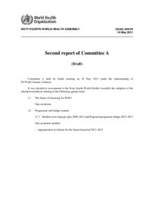 European Union / Public health / World Health Organization / American Recovery and Reinvestment Act / United Nations / 111th United States Congress / Presidency of Barack Obama