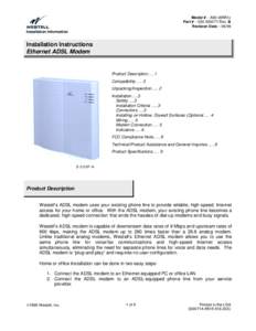 Model # – A90-36R51x Part # – [removed]Rev. B Revision Date – 06/99