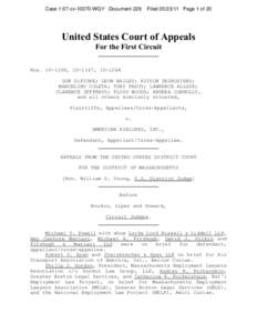 Case 1:07-cv[removed]WGY Document 229  Filed[removed]Page 1 of 20 United States Court of Appeals For the First Circuit