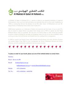 Microsoft Word - Al Maktab Al Qatari Al Hollandi W Order Info