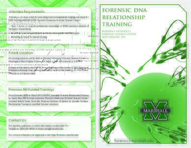 Forensic DNA Relationship Training