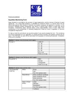 Recruitment Monitoring Form Draft