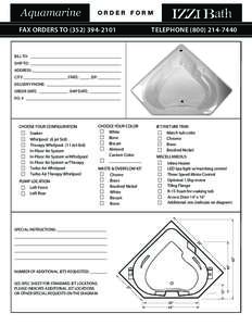 Aquamarine  ORDER FORM FAX ORDERS TO