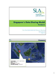 Singapore’s Data-Sharing Model: GeoSpace The Third UN-GGIM-AP Plenary Meeting Bali Indonesia 11 Nov 2014