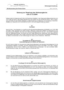 1 Härteausgleichssatzung Rechtssammlung des Kreises Düren Stand: Januar 2001