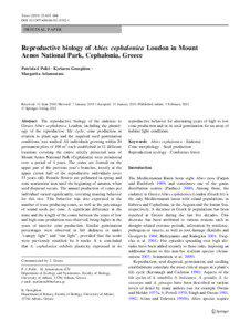 Plant reproduction / Plant morphology / Plant sexuality / Seed / Abies cephalonica / Germination / Fir / Stratification / Conifer cone / Biology / Botany / Seeds