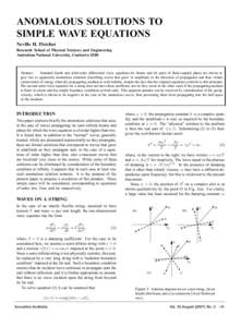 Quantum mechanics / Optics / Ordinary differential equations / Water waves / Wave equation / Evanescent wave / Wave / Group velocity / Damping / Physics / Calculus / Wave mechanics