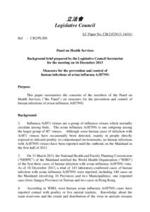立法會 Legislative Council LC Paper No. CB[removed]Ref  : CB2/PL/HS