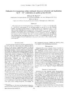 American Mineralogist, Volume 73, pages838-842, 1988  Dollaseite-(Ce)(magnesiumorthite redefined):Structure refinement and implications