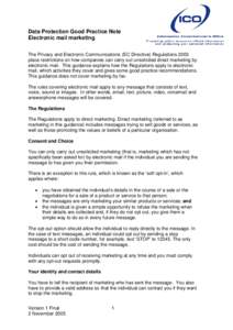 Microsoft Word - Electronic_mail_marketing_Good_Practice_Note.doc