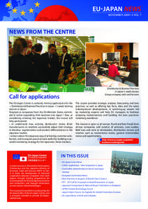 EU-JAPAN news november 2009 I 3 VOL 7 NEWS From THE CENTRE  Distribution & Business Practices