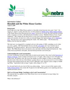Biosolids and the White House Garden