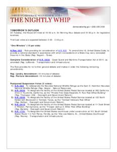 Microsoft Word - 129NightlyWhip111411.docx