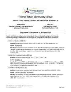Thomas Nelson Community College / Education in Virginia / Virginia / Virginia Community College System