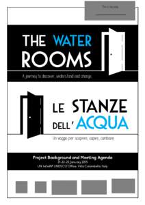 This is my copy  the water ROOMS A journey to discover, understand and change