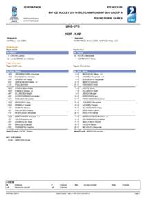 JEGCSARNOK  ICE HOCKEY IIHF ICE HOCKEY U18 WORLD CHAMPIONSHIP DIV I GROUP A ROUND ROBIN, GAME 9