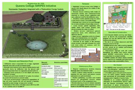 Queens College StRIPES Initative: Stormwater Reduction Integrated with a Photvoltaic Energy System