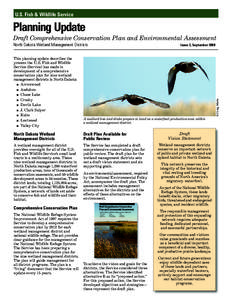 Planning Update 2, Comprehensive Conservation Plan, 9 North Dakota Wetland Management Districts