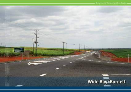 Department of Transport and Main Roads  Wide Bay/Burnett wide bay/burnett district wide bay/burnett district