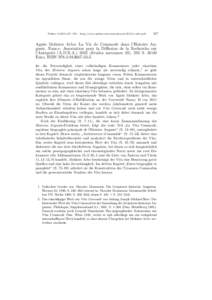 Plekos 15,2013,187–190 – http://www.plekos.uni-muenchen.de/2013/r-arbo.pdf  187 Agn`es Molinier Arbo: La Vie de Commode dans l’Histoire Auguste. Nancy: Association pour la Diffusion de la Recherche sur l’Antiquit