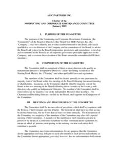 Microsoft Word - Governance Committee Charter vfinal.doc
