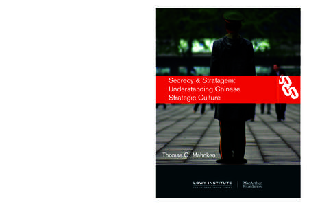 To cope with a rising China, other powers will need a close understanding of Chinese strategic culture. This paper presents an initial attempt to redress this gap. It seeks to identify the enduring features of Chinese st