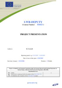 Microsoft Word - LWR-DEPUTY PROJECT PRESENTATION_format EC.doc