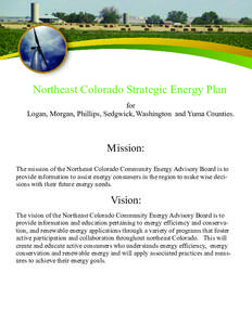Northeast Colorado Strategic Energy Plan