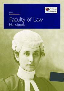 2015  Faculty of Law Handbook    