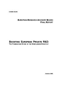 Regional Transportation District / Directorate-General for Research and Innovation / Transportation in the United States / Future Manufacturing Technologies / Science and technology in Europe / European Research Advisory Board / CORDIS