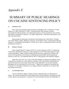 2002 Report on Cocaine and Federal Sentencing Policy