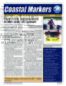 Coastal Markers Volume 15, issue 4 NewsLeTTeR  oF THe