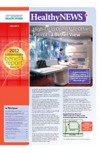 JulyHigh-Field Open MRI Offers Patients a Better View  2012