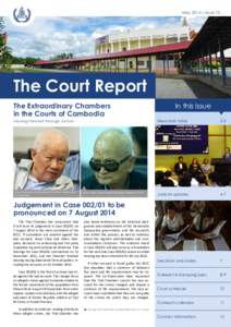 May[removed]Issue 73  The Court Report The Extraordinary Chambers in the Courts of Cambodia