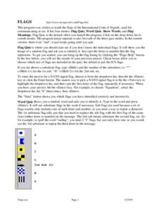 International Code of Signals / FLAGS register / Human communication / Culture / Maritime flag signalling / Flags / International maritime signal flags / Semiotics