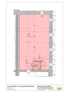 ProjektgNr.g350gSchlachthofgKarlsruhegKühlhausgGesamtmaßnahmegUmbaugundgSanierung AusschnittgGrundrissg1.gOGgKreativbürogA.1.1.001g Mg1:g50g DINgAg3gAstoc/gFeigenbutzgArchitekten