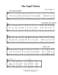 2  The Angel Chorus John H. Hopkins, Jr. Duet-Soprano and Basso