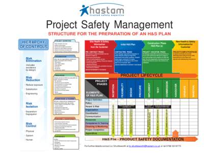 Project Safety Management STRUCTURE FOR THE PREPARATION OF AN H&S PLAN HIERARCHY OF CONTROLS  PROJECT DEFINITION